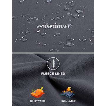 ZUTY Fleece Lined Leggings for Women - Warm and Waterproof