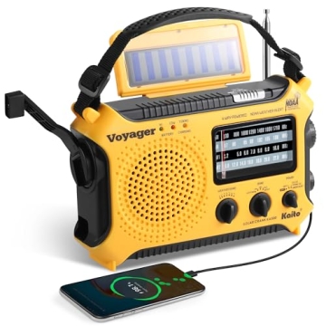 Kaito KA500 5-way Powered Solar, Dynamo Crank Emergency AM/FM/SW/NOAA Radio