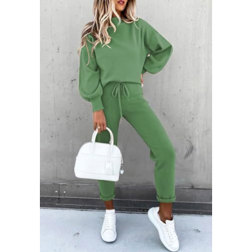 Fixmatti Women's Comfy Loungewear 2 Piece Set Stylish