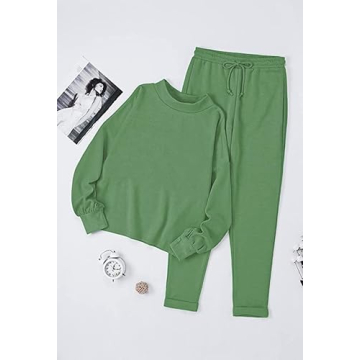 Fixmatti Women's Comfy Loungewear 2 Piece Set Stylish