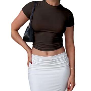 Dwnval Women Sexy Basic T Shirts for Stylish Comfort