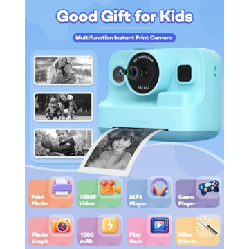 Dylanto Kids Instant Print Camera - Fun Gift for Ages 3-12
