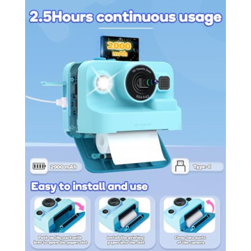 Dylanto Kids Instant Print Camera - Fun Gift for Ages 3-12