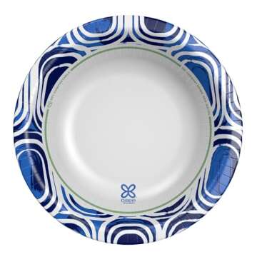 Dixie Ultra, Large Paper Bowls, 20 Oz, 56 Count, Microwave Safe, Compostable, Disposable Bowls Great...