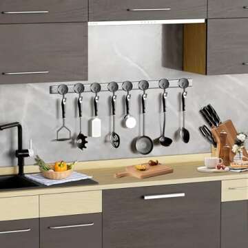 Grtard 4 Pack Black Magnetic Hooks for Hanging, Heavy Duty 25LBS Magnetic Hooks Cruise, Swivel Swing Neodymium Magnet Hooks, Strong Magnet with Hooks for Refrigerator, Grill, Kitchen, Key Holder