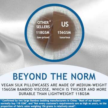 Cooling Pillow Cases King - 100% Viscose Bamboo Pillowcase Set of 2 Zippered, Cool Viscose Bamboo Pillow Cases for Hot Sleepers, Soft Pillow Cases