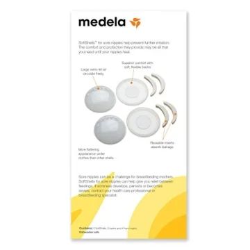 Medela SoftShells Breast Shells for Sore Nipples Relief