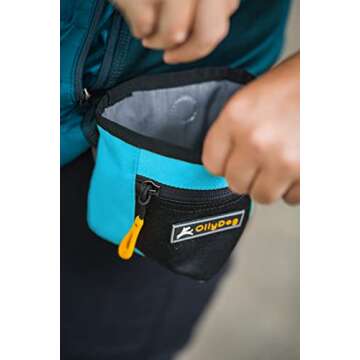 OllyDog Dog Treat Bag with Belt Clipr, Malibu, One Size