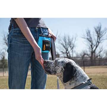 OllyDog Dog Treat Bag with Belt Clipr, Malibu, One Size