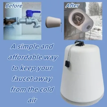 Faucet Covers for Winter,Outdoor Faucet Covers for Winter Foam Insulation to Prevent Freezing,Faucet Covers for Winter Reusable & Easy to Install, Pack of 3