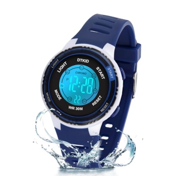 DTKID Kids Watch - 3ATM Waterproof, Soft Band & Fun Lighting
