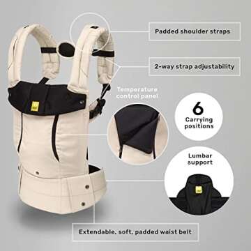 LÍLLÉbaby Complete All Seasons Baby Carrier – 6-in-1 Ergonomic Style