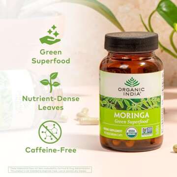 Organic India Moringa Capsules - Nature's Superfood Boost
