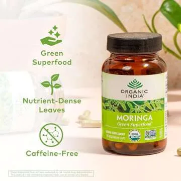 Organic India Moringa Capsules - Nature's Superfood Boost