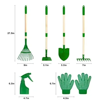 Duckura Kids Gardening Tools Set - Safe & Durable Garden Toys