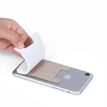 Pofesun Phone Card Holder, 3 Pack Silicone Stick on Cell Phone Wallet Adhesive Credit Cards/ID Card Holder for Back of Phone, Compatible for iPhone 16 15 14 13 12 Pro Max,iPad,Samsung Galaxy,Tablet