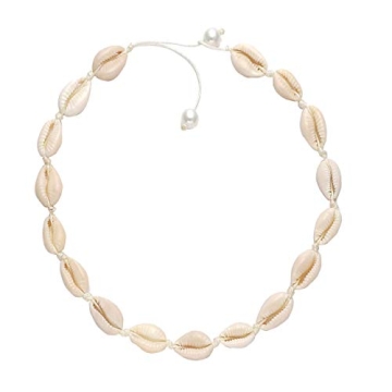 Natural Cowrie Shell Choker Necklace for Boho Style