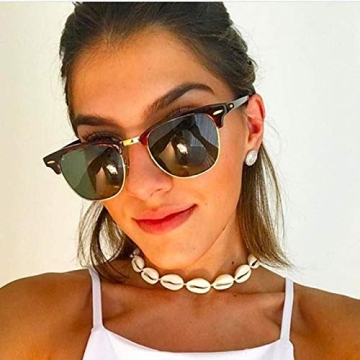 Natural Cowrie Shell Choker Necklace for Boho Style