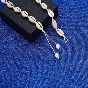 Natural Cowrie Shell Choker Necklace for Boho Style