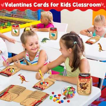 MOFUPG Valentines Day Cards for Kids: 48Pack Happy Valentines Cards Bulk for Kids classroom - 3D Kid...