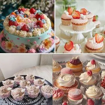 Piping tips large Cake Decorating tools, 5 pack Cake piping Nozzles Tips Kit - DIY Icing Nozzle Tool for Cupcakes