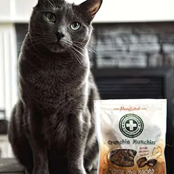 Meowijuana | Crunchie Munchie Bundle | Chicken and Fish Combo Pack | Organic Catnip Center | Grown in The USA | Promotes Cat Health | High Potency Cat Treats | Feline and Cat Lover Approved