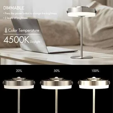 O’Bright Thurlow Portable LED Lamp – Modern Design, Rechargeable, Water Resistant