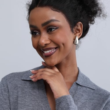 Trendy Gold Teardrop Earrings for Women - 2 Pairs Included