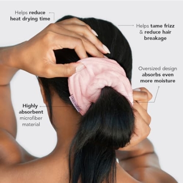 Kitsch Microfiber Hair Towel Scrunchie for Easy Drying 2pc