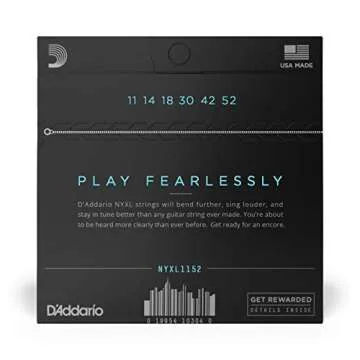 D'Addario NYXL Electric Guitar Strings - Unrivaled Strength and Tuning Stability - 11-52 Heavy Botto...