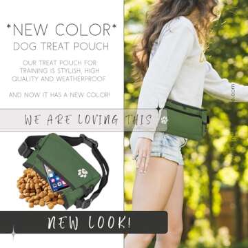 Dog Treat Pouch - Versatile Training Treat Bag for Dogs