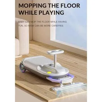 Kids Portable Go Clean Go Kart Ride On Electric Car for Kids and Toddlers Age 3-8 Years, 12V Battery...