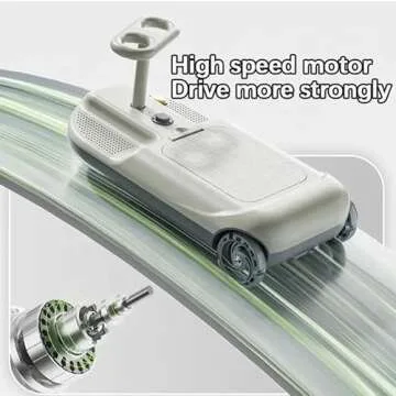 Kids Portable Go Clean Go Kart Ride On Electric Car for Kids and Toddlers Age 3-8 Years, 12V Battery Race Car with Adjustable Speed, Lights in Wheels