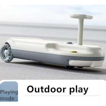 Kids Portable Go Clean Go Kart Ride On Electric Car for Kids and Toddlers Age 3-8 Years, 12V Battery Race Car with Adjustable Speed, Lights in Wheels