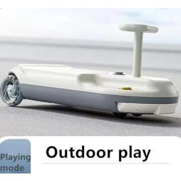 Kids Portable Go Clean Go Kart Ride On Electric Car for Kids and Toddlers Age 3-8 Years, 12V Battery Race Car with Adjustable Speed, Lights in Wheels