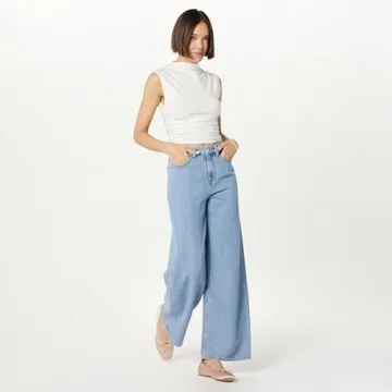 Stylish Wide-Leg Relaxed Jeans for Women
