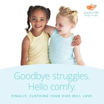 Lucky & Me Ryleigh Girls Bikini | Children's Organic Cotton Tagless Underwear | 7-Pack