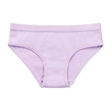 Lucky & Me Ryleigh Girls Bikini | Children's Organic Cotton Tagless Underwear | 7-Pack