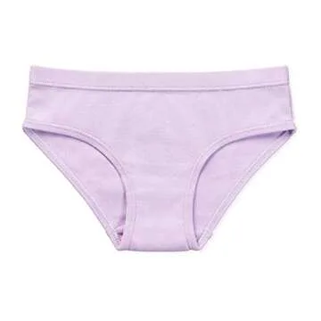 Lucky & Me Ryleigh Girls Bikini | Children's Organic Cotton Tagless Underwear | 7-Pack