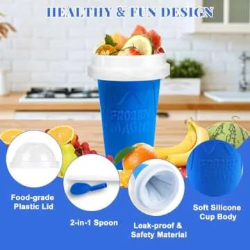 Slushie Cup 2-Pack Homemade Frozen Treats Fast