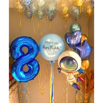 Shop 40 Inch Navy Blue Number 8 Balloon for Celebrations