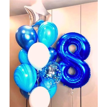 Shop 40 Inch Navy Blue Number 8 Balloon for Celebrations