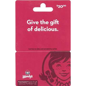 Wendy's $20 Gift Card