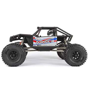 Axial Capra 1.9 Unlimited 4WD RC Rock Crawler Trail Buggy Unassembled Chassis Builder's Kit (Radio, Battery, Charger, Electronics Sold Separately): 1/10 Scale, AXI03004, Black