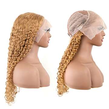 BLY 10A Light Brown Human Hair Lace Wig for Women