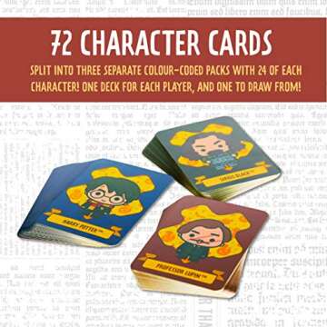 Paladone Harry Potter Who is It, 20 Questions Character Guessing Game, 72 Character Cards