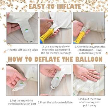 40 Inch Cream White 0 Balloons for Birthday Celebrations