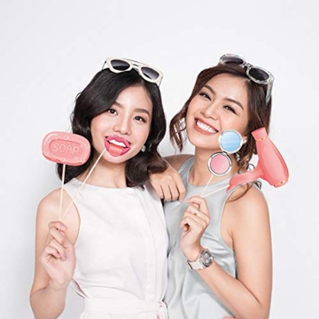 Spa Day Photo Booth Props 25pcs - Perfect for Parties