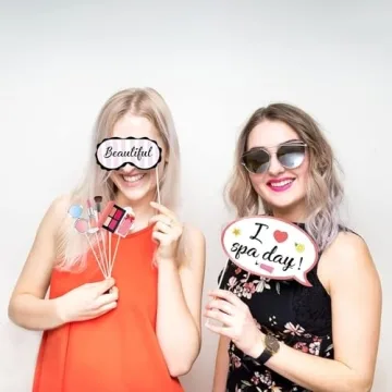 Spa Day Photo Booth Props 25pcs - Perfect for Parties