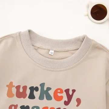 GLIGLITTR Kids Thanksgiving Sweatshirt Cute Casual Top